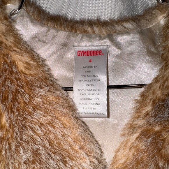 Gymboree Kids Faux Fur Vest - Tan - Picture 2 of 4